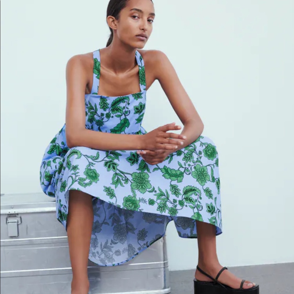Zara printed dress